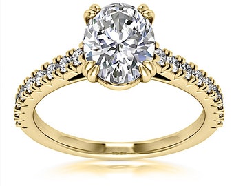 GIA 18kt 1.71ct Oval Diamond Engagement Ring Genuine Diamond Solitaire 18kt Yellow Gold Ring D I1