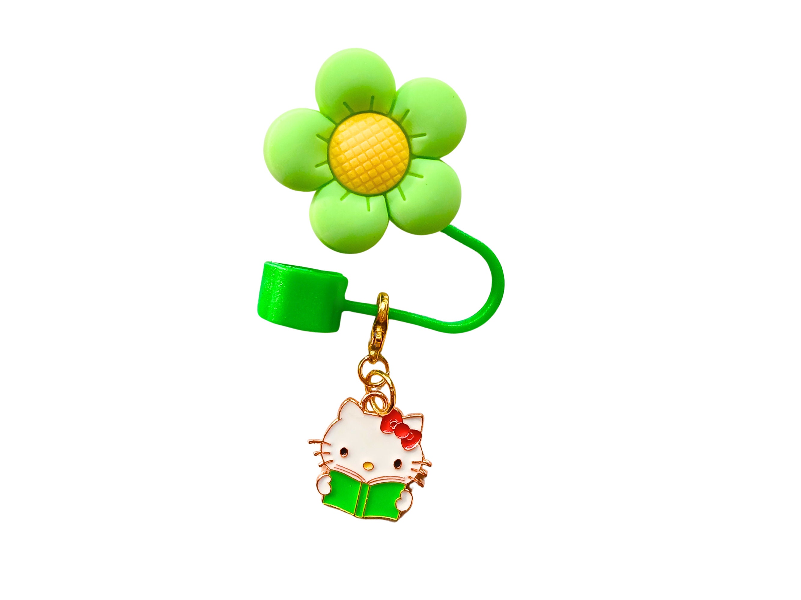 Flower Straw Cover Toppers for Stanley Cups Hello Kitty Charm for 30