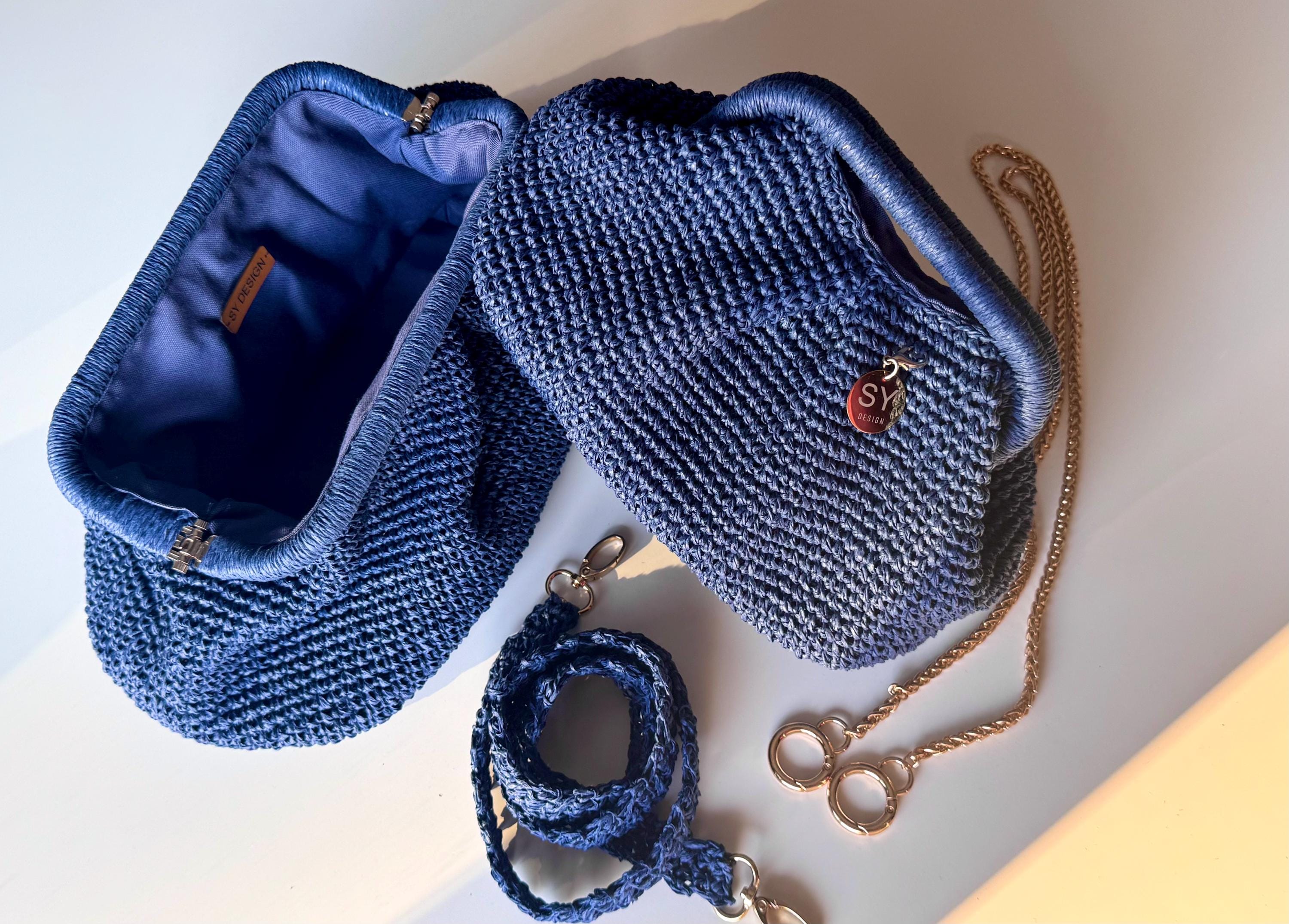 Cotton Rope Woven Beach Bag - Large Tote Shoulder Bag For Travel, Shopping, Summer & Beach