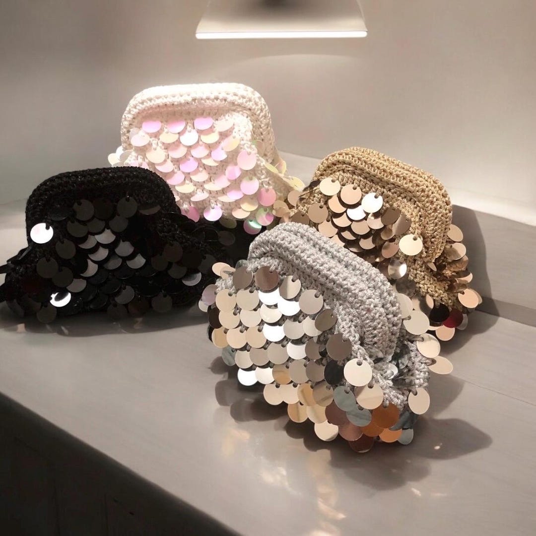 Borse da sera, da donna, pochette da sera, a forma di mango, borsa da sera con tracolla a catena, borsa a tracolla in acrilico metallizzato, Colore