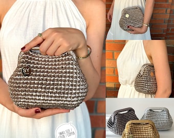 Fata Tuttofare Borse Rafia Fatte A Mano Borsetta Borsa Uncinetto