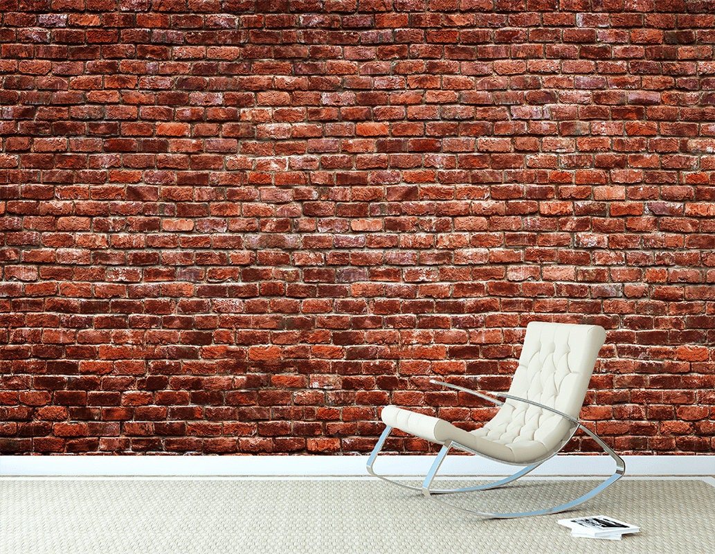 Buy old red brick dining room wallpaper for wall  Giffywalls