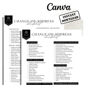 Change of Address Checklist Bundle, Realtor Checklist, Real Estate Flyer, Closing Checlist, Real Estate Checklist, Moving Checklist