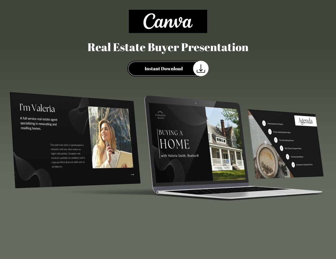 CANVA Real Estate Buyer Presentation - Etsy