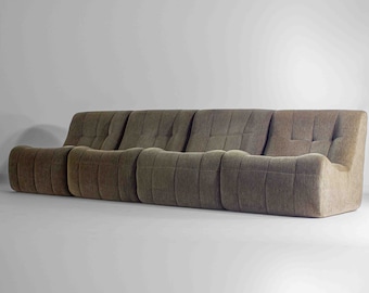 Mid-century modular block sofa, Belgium 1970s