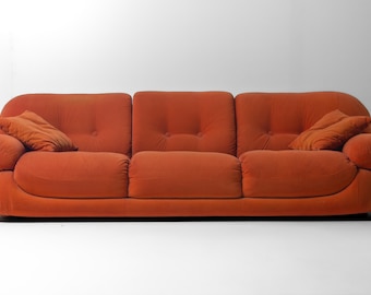 Vintage 'Sapporo' 3-seater sofa in suede by Mobil Girgi, 1970s