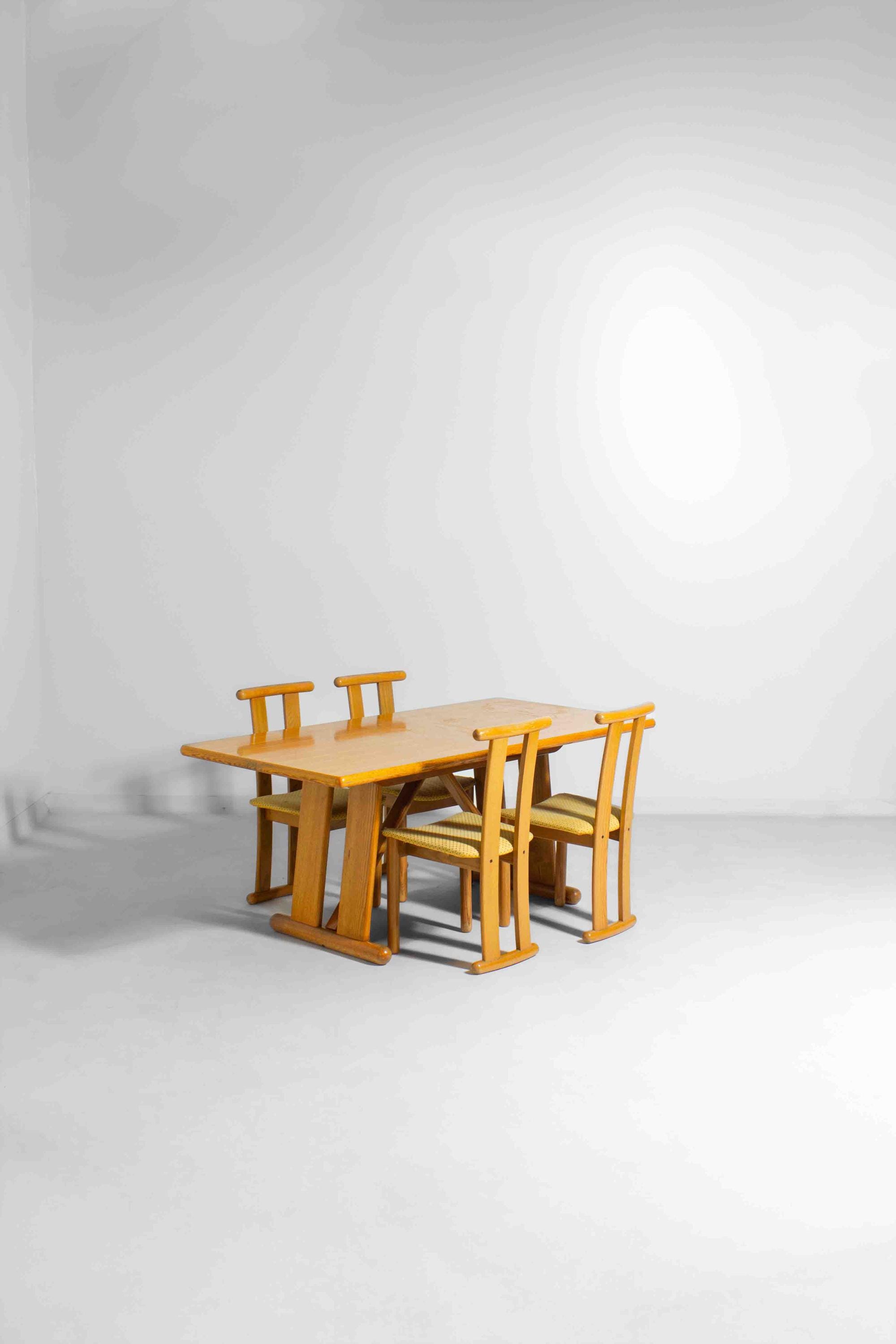 Set of Postmodern High-back Italian Dining Chairs, 1980s - Etsy