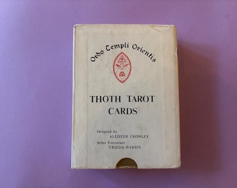Vintage 1973 Thoth Tarot Karten, Aleister Crowley,Samuel Weiser Edition