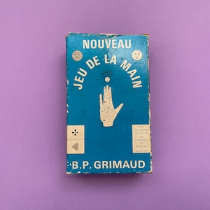 OOP Nouveau Jeu de la Main, Grimaud, tarot vintage de 1965 completo