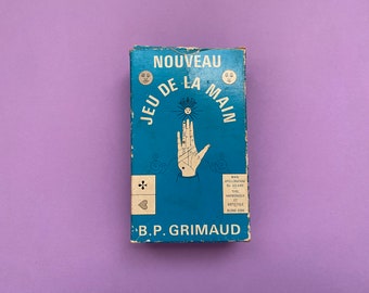 OOP Nouveau Jeu de la Main, Grimaud, 1965 vintage tarot complete