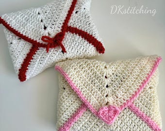 Crochet Envelope Book Sleeve: Handmade Acrylic Yarn Book Cover