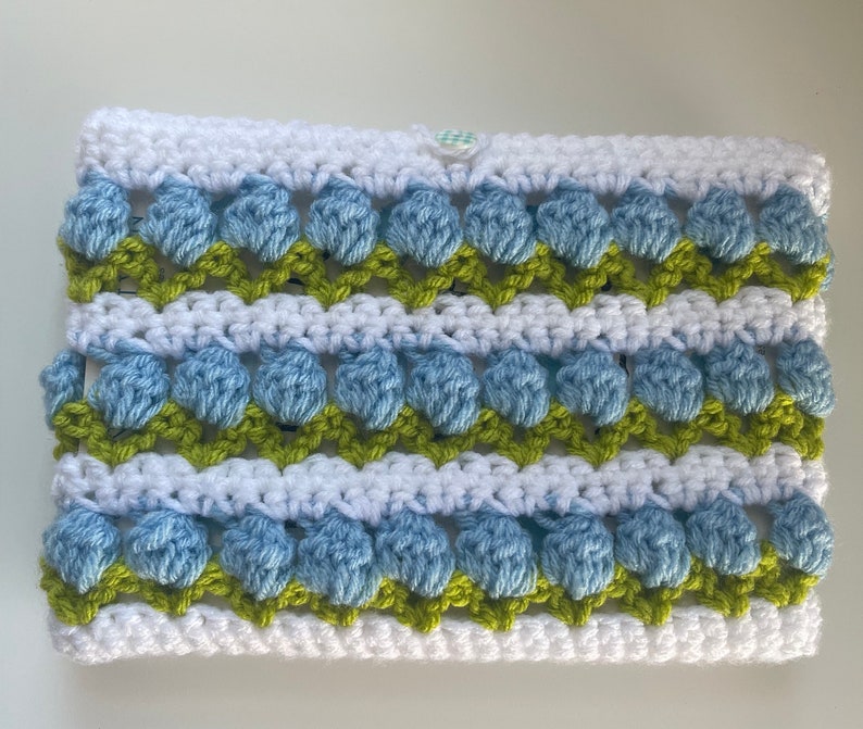 Crochet Book Sleeve Tulip Book Sleeve Handmade Book Sleeve Etsy