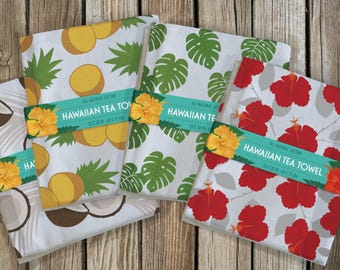 Toalla de cocina hawaiana / toalla de té
