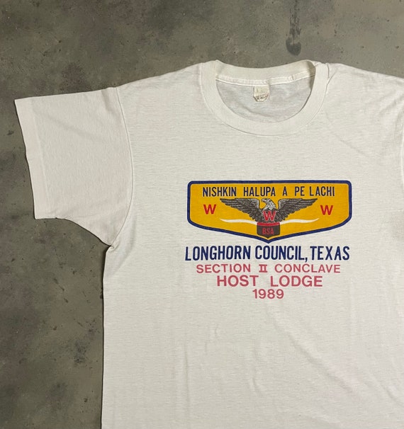 1989 Boy Scouts Tee - Longhorn Council, TX - image 1