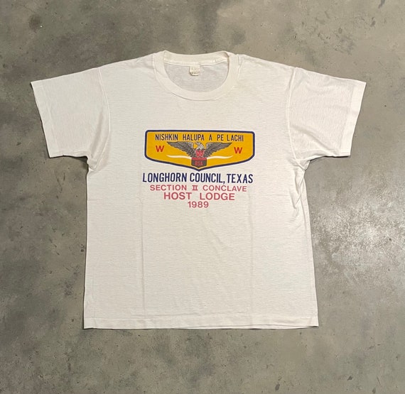 1989 Boy Scouts Tee - Longhorn Council, TX - image 2