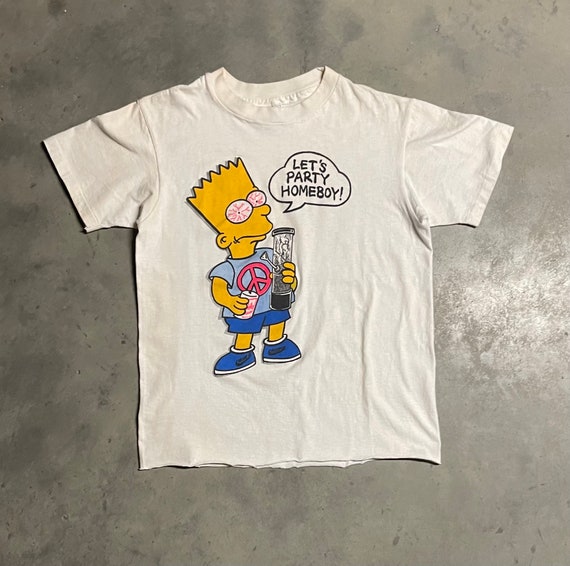90s Bootleg Bart "Let's Party Homeboy" Tee - image 2