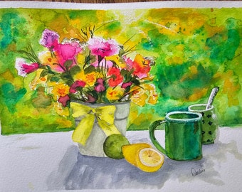 Afternoon Tea - Still Life Watercolor