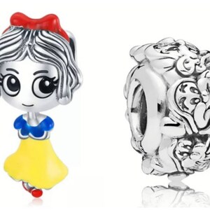 Vintage Sterling Silver Disney Snow White and the 7 Dwarfs Charm