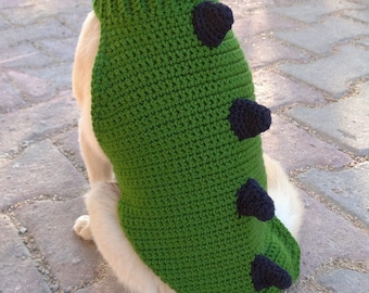 dinosaur dog sweater | dog clothes dog | knitting costume