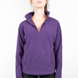 Purple quarter zip sweater clearance