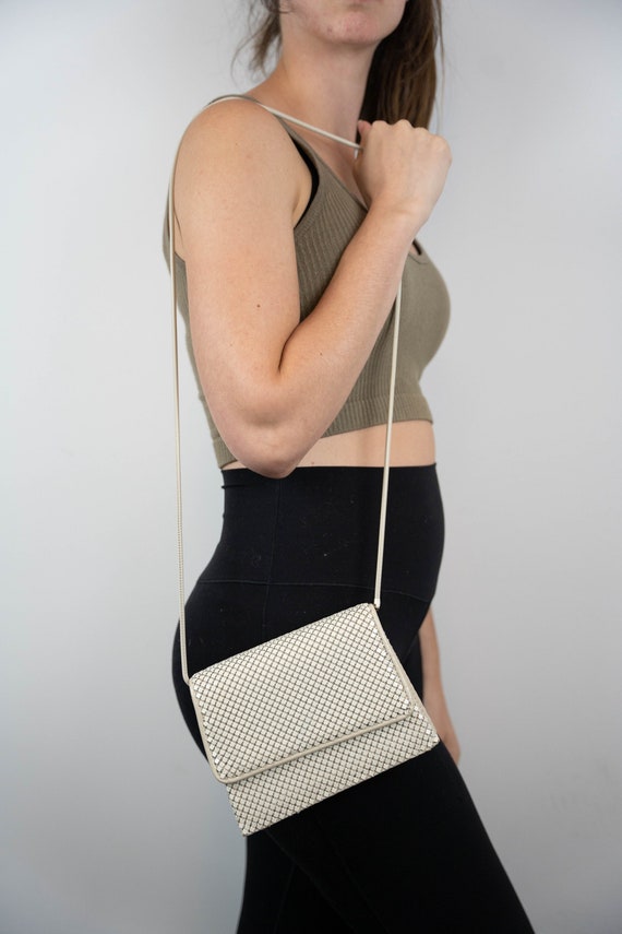 Vintage cream clutch Gem