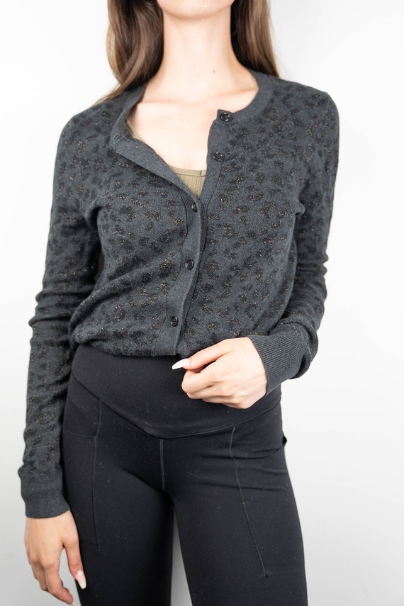 loft leopard print cardigan