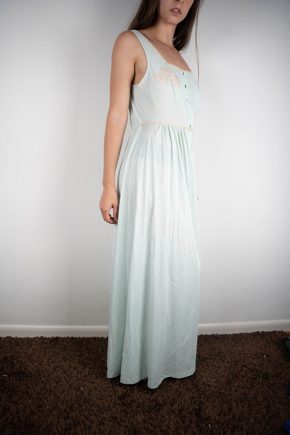 Vintage Pale Green Vanity Fair Nightgown - image 2