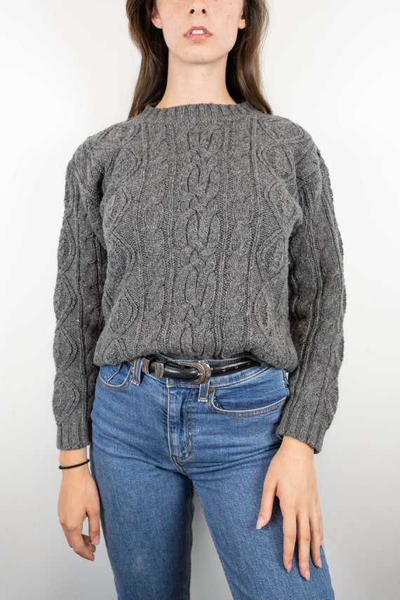 Vintage Gray Knit Sweater