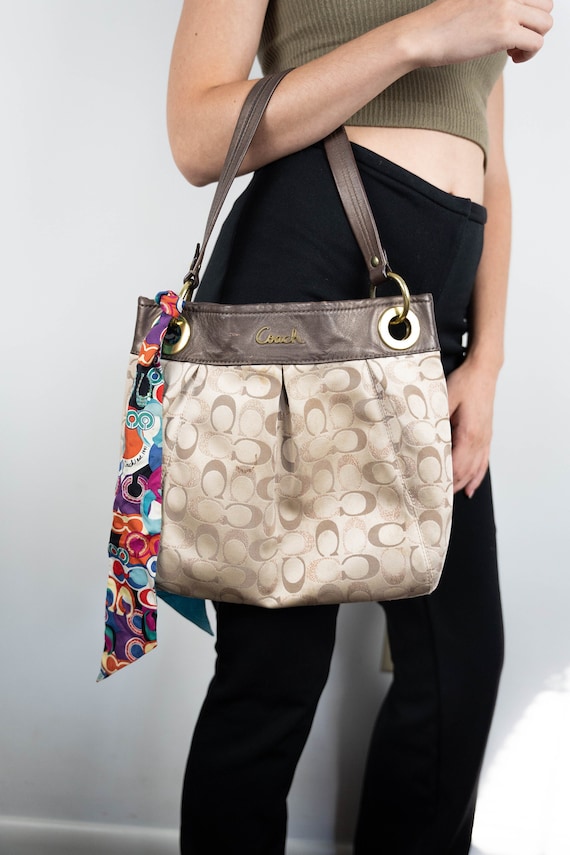 Coach bag with scarf hotsell