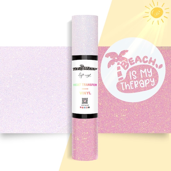 TeckWrap Glitter Color Changing Heat Transfer Vinyl, Plottfolie, USA, 25x30cm, Wärmeübertragungsfolie, verschiedene Farben, HTV