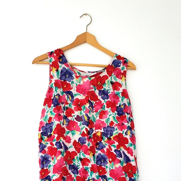 Floral Silk Top Etsy