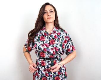 Vintage 80s Floral Wiggle Dress from Erikas Place
