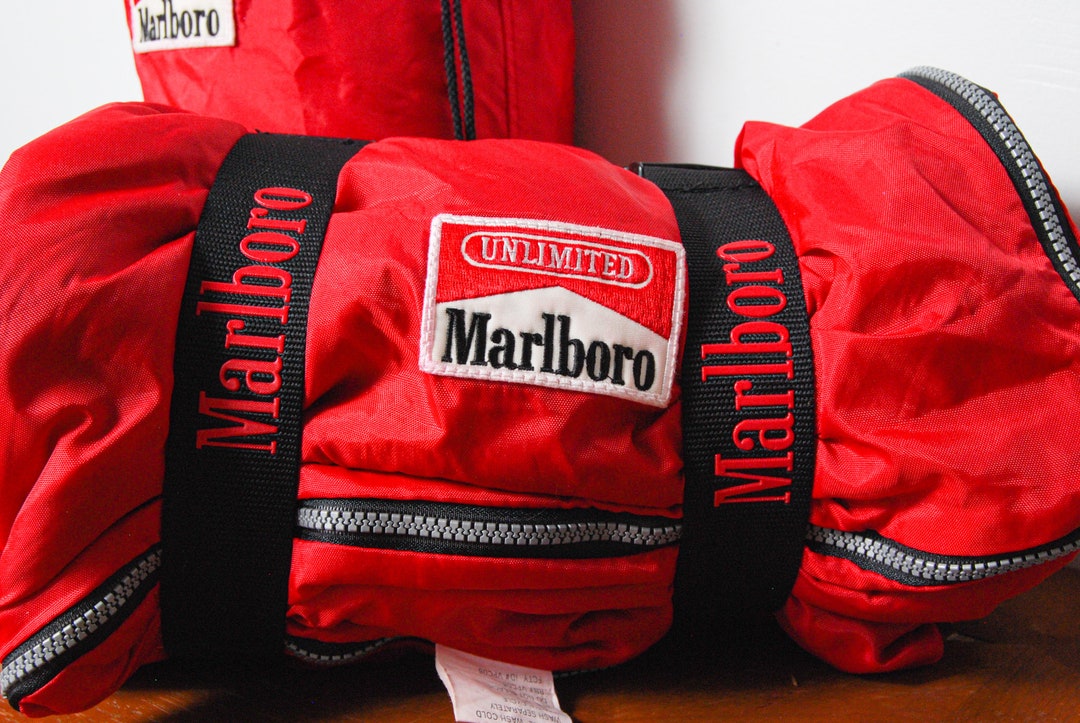 Vintage 90s Marlboro Sleeping Bag With Stuff Sack Etsy