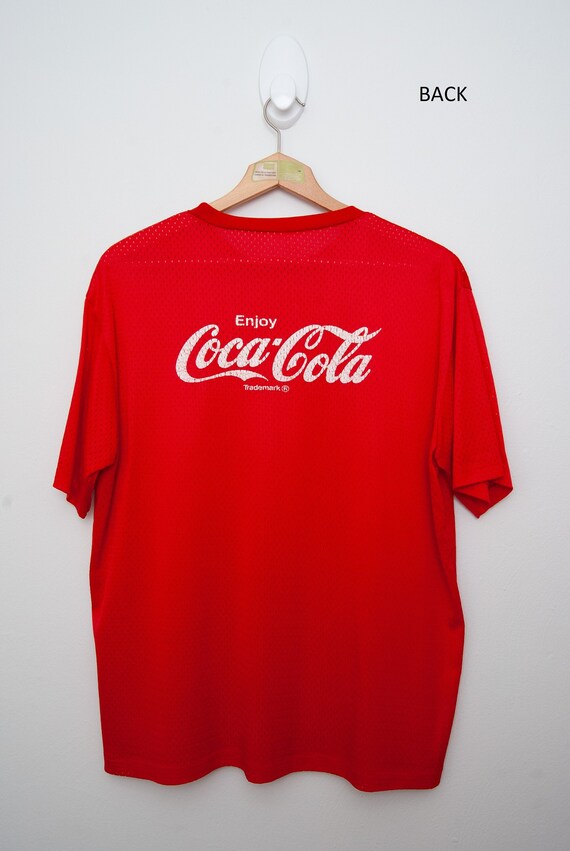 T-shirt Coca Cola Football F&F Rouge Taille M – Neuf Sans étiquette (oversize 41-43 Poitrine)
