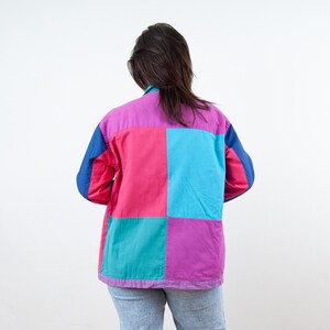 Vintage 90s Bright Colorblock Reversible Shirt from Kathmandu image 7