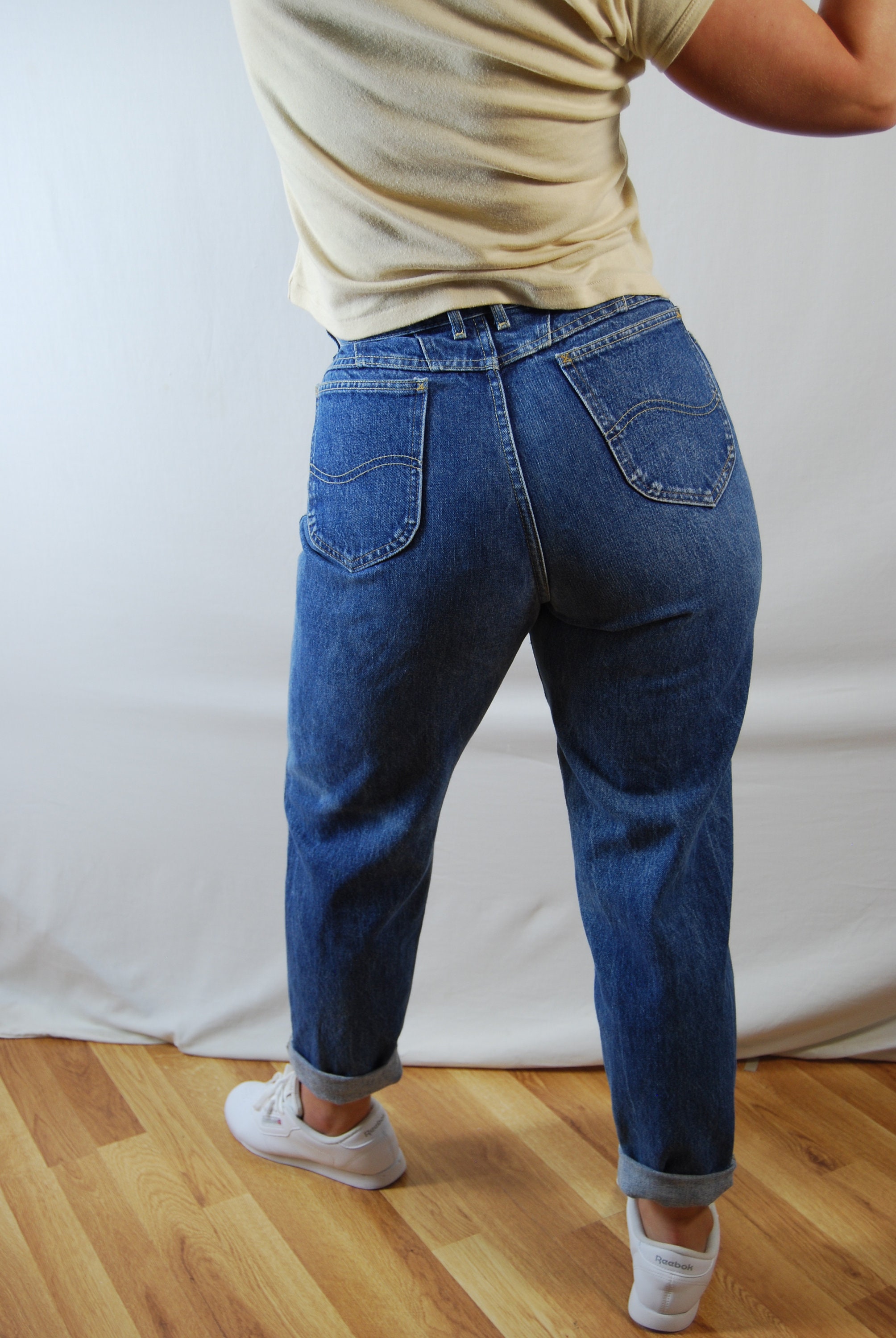 Vintage 70s/80s Stone Wash High Rise Lee Mom Jeans 30 - Etsy