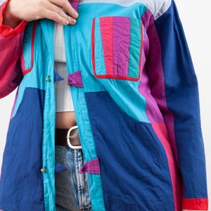 Vintage 90s Bright Colorblock Reversible Shirt from Kathmandu image 9