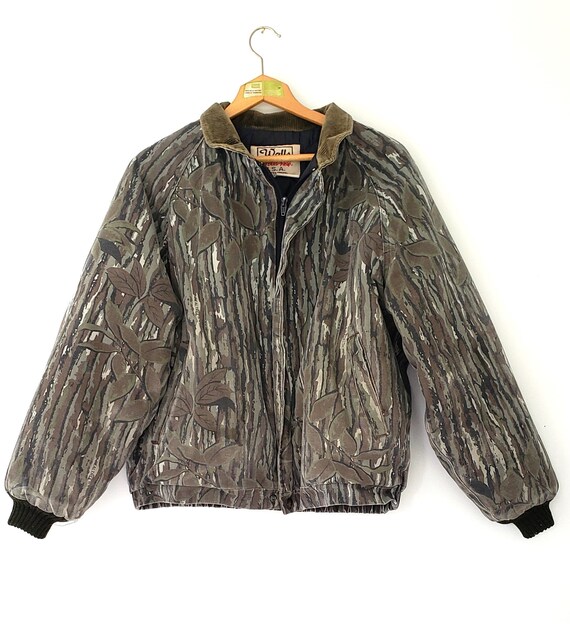 Vintage 80s Thrashed Camo Coat by Walls 