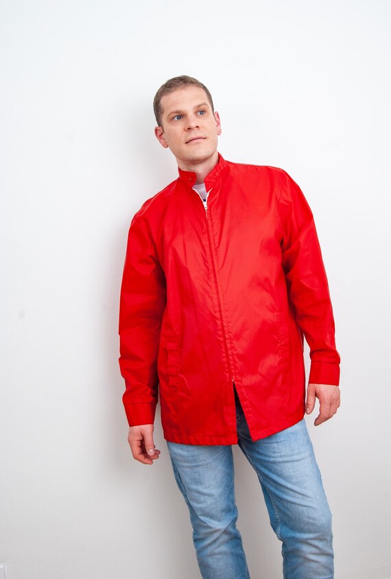 Vintage 70s Red Mod Windbreaker