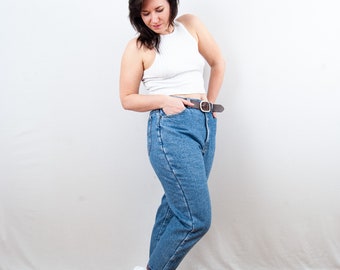 Vintage Flannel Lined High Rise Mom Jeans from L.L. Bean