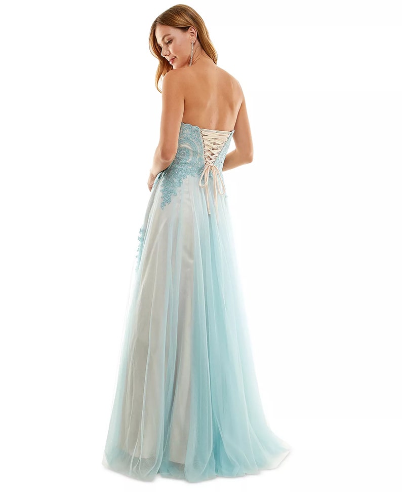 Stunning Strapless Prom Dress, Evening Dress With Embellishments ...