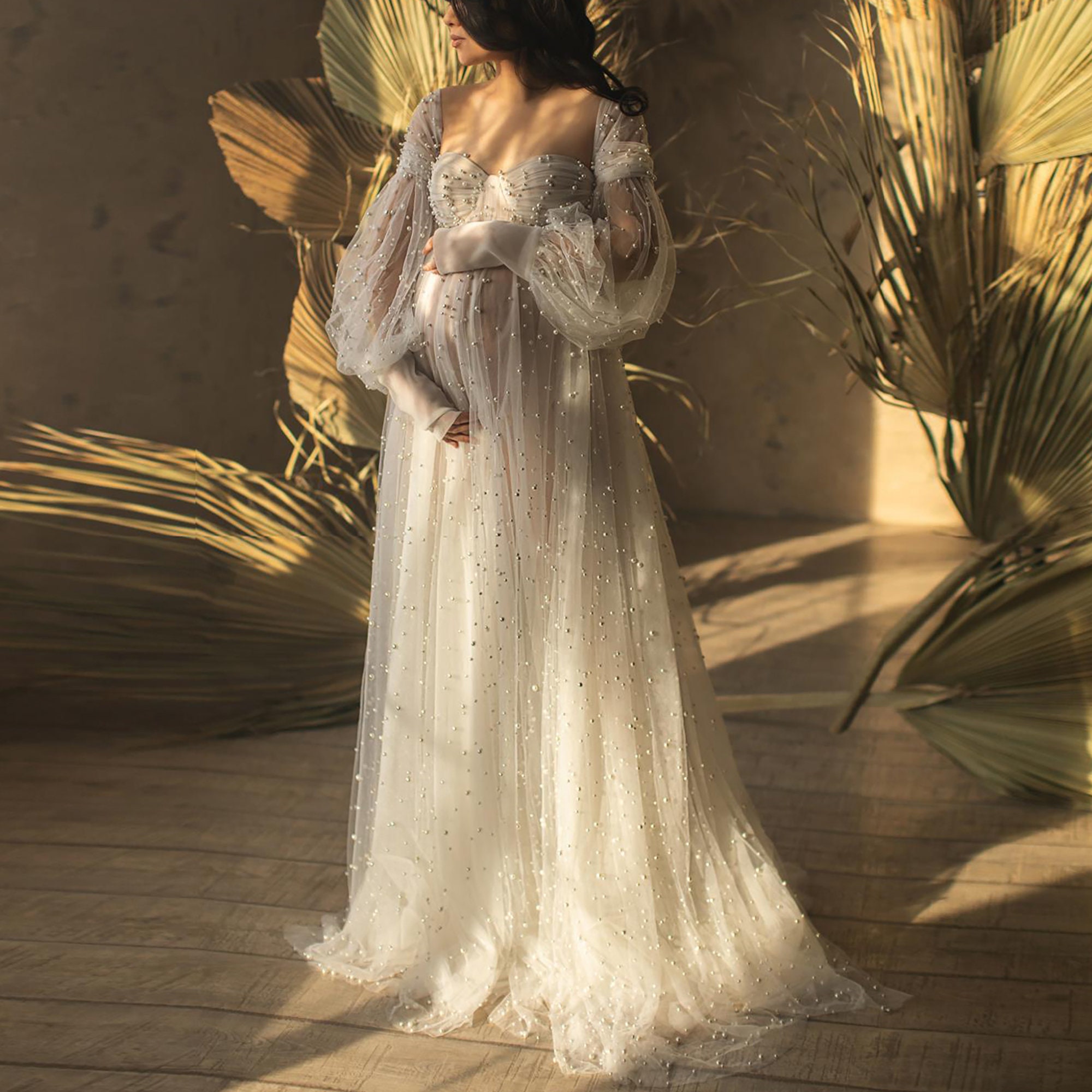 Maternity Dress for Photoshoot Custom Bridal Robe Long Etsy