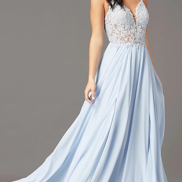 Chiffon Prom Dress Irregular Party Dress New Formal Dress