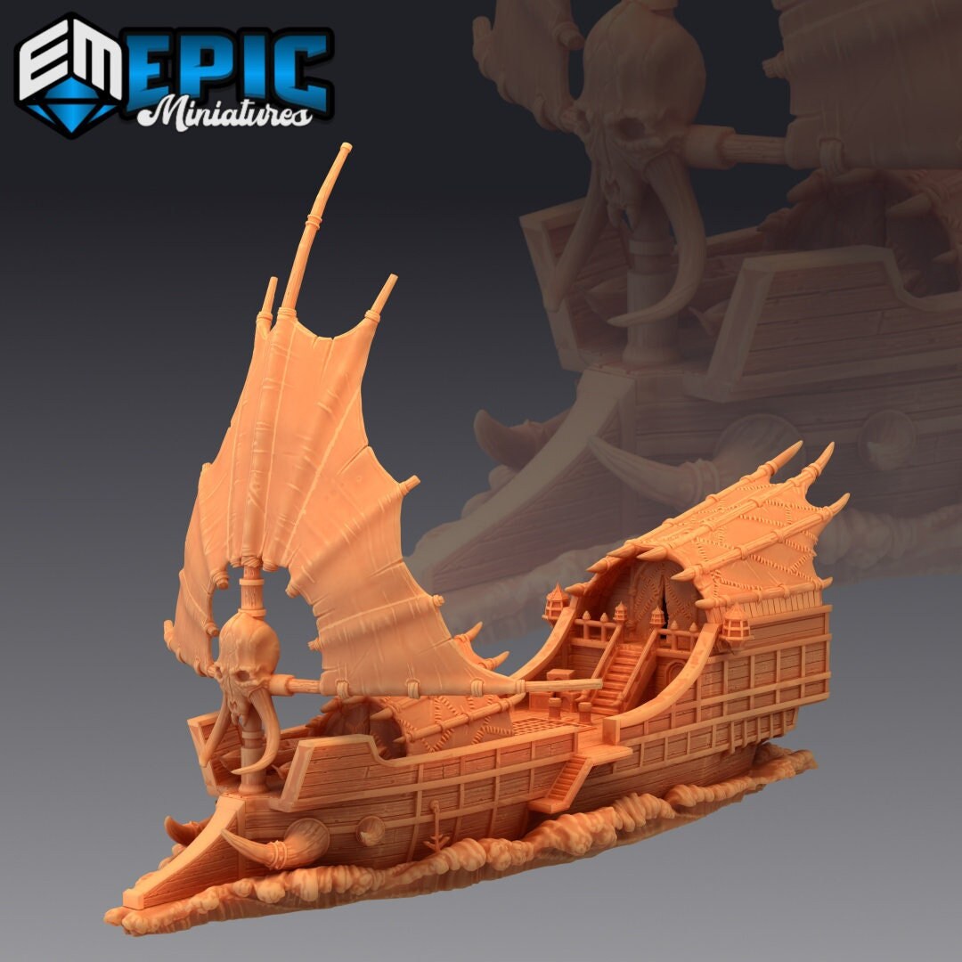 Flying Ship I Flying Pirates I Dungeons and Dragons I D&D I Etsy