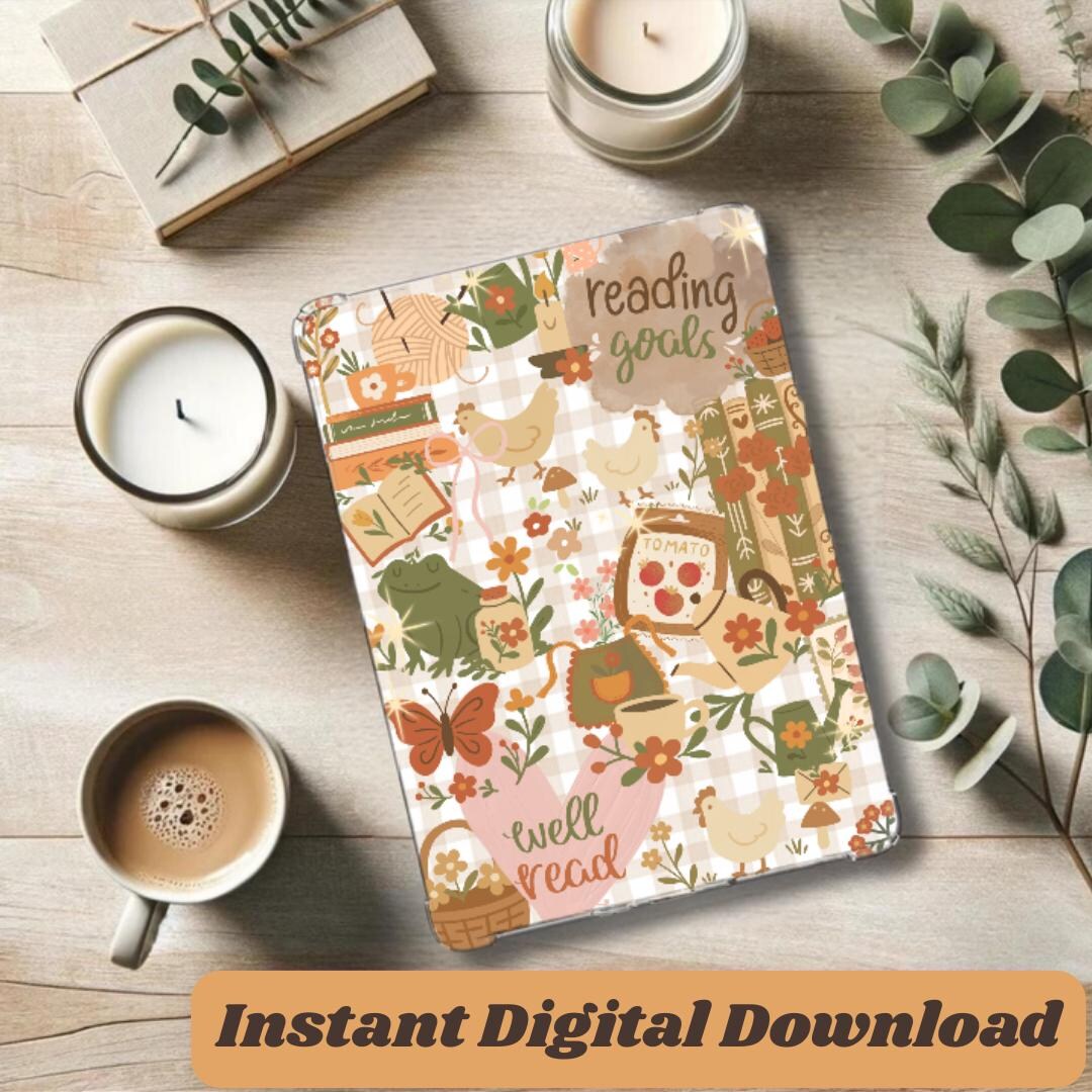 Cottagecore Kindle Insert | Digital Download | Printable Insert for All ...