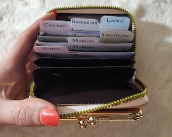 Porte Monnaie Budget avec pochette pièce et tracker