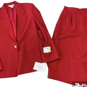 Red Business Attire Etsy