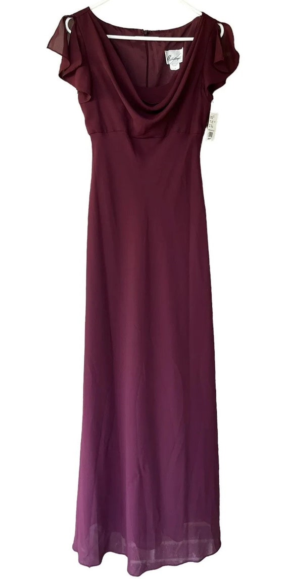 Vintage Michaelangelo Women’s Dress Gown Wine For… - image 2