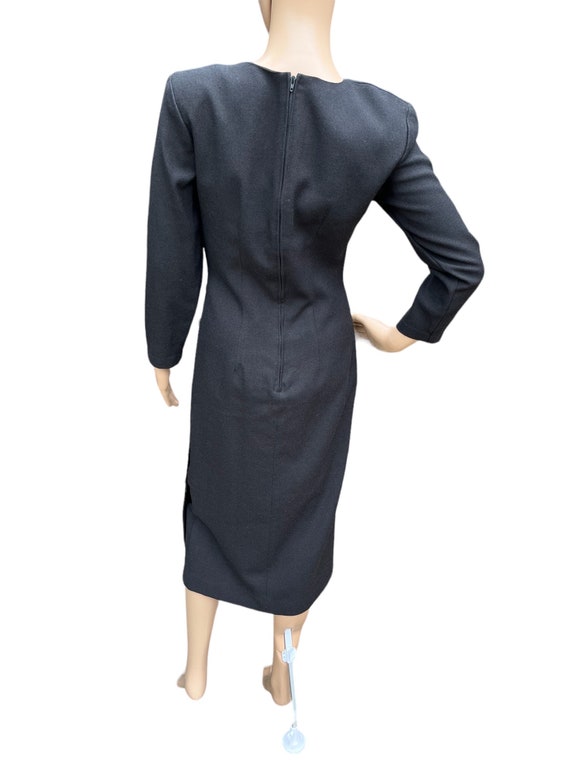 Vintage Misty Lane Women’s Dress Black Long Sleev… - image 6