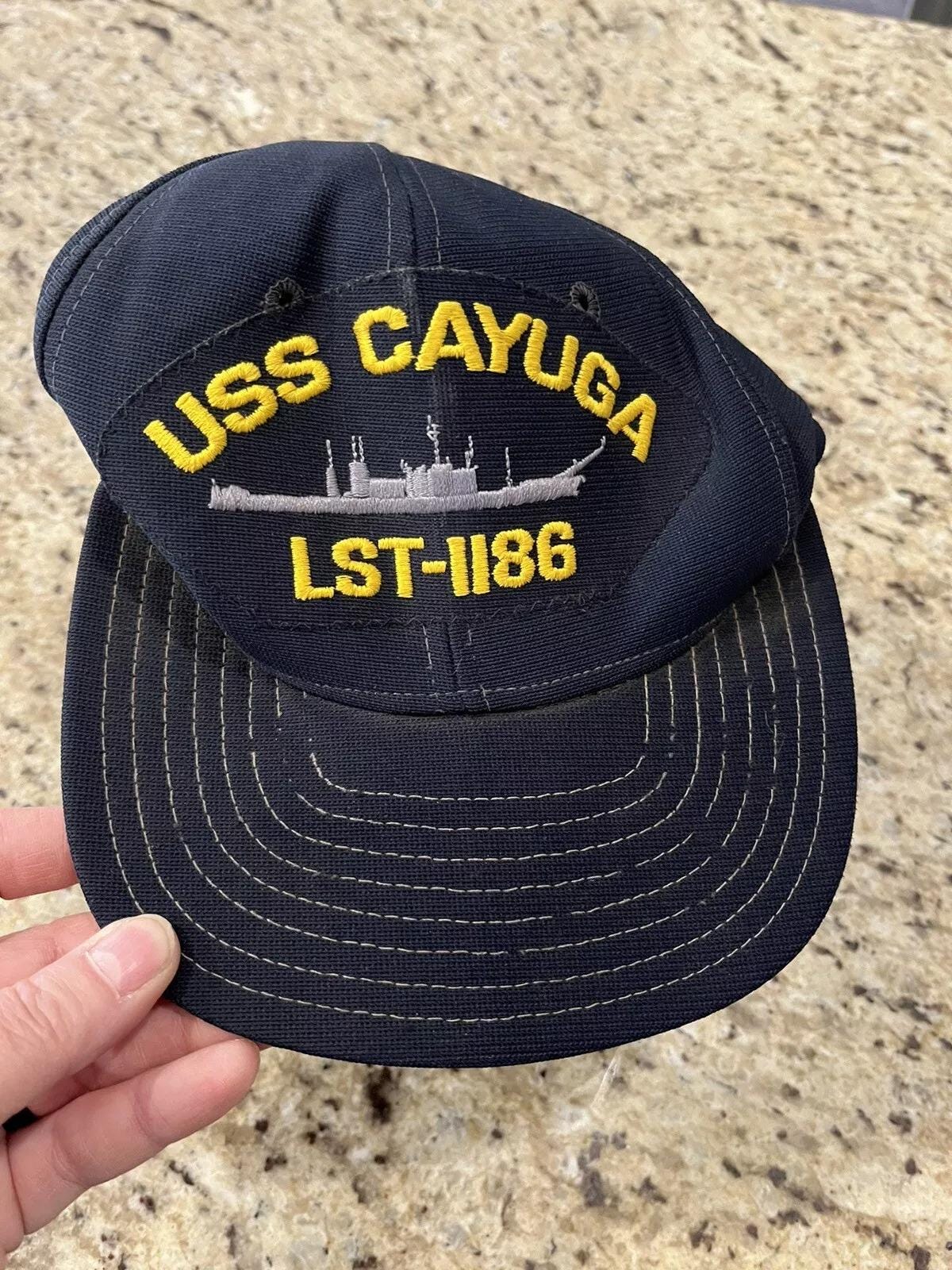 Uss Navy Hats Vintage US Navy Snapback Hat Naval Ship USS